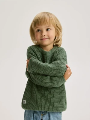 Reserved - Sweter oversize - ciemnobrązowy