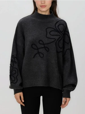 Reserved - Sweter oversize - ciemnoszary