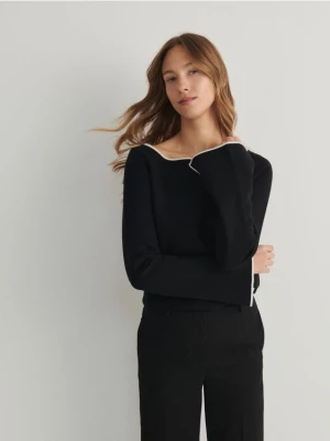 Reserved - Sweter oversize - czarny