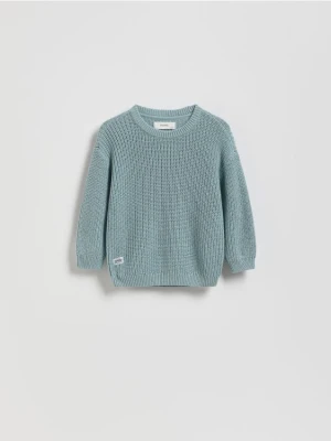 Reserved - Sweter oversize - jasnoturkusowy