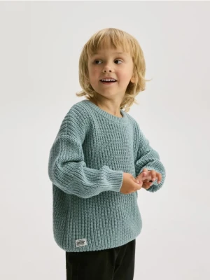 Zdjęcie produktu Reserved - Sweter oversize - jasnoturkusowy