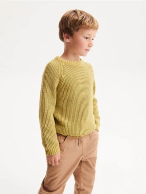 Reserved - Sweter oversize - oliwkowy