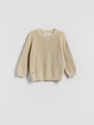 Reserved - Sweter oversize - złamana biel