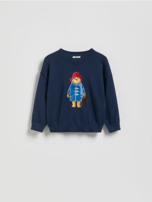 Reserved - Sweter Paddington - granatowy