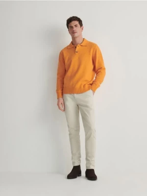 Reserved - Sweter polo - pomarańczowy