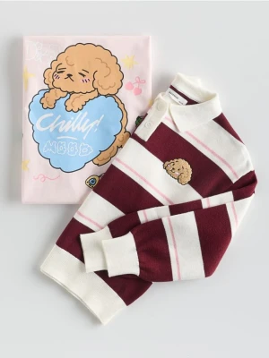 Reserved - Sweter polo w paski Boffie & Poko - wielobarwny