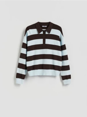 Reserved - Sweter w paski - jasnoniebieski