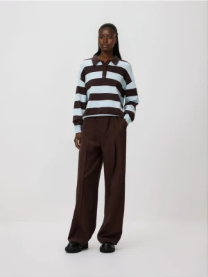 Reserved - Sweter w paski - jasnoniebieski