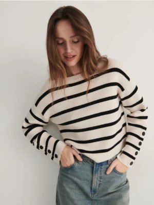 Reserved - Sweter w paski - wielobarwny