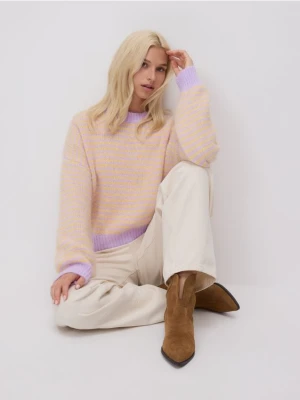 Reserved - Sweter w paski - wielobarwny