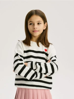 Reserved - Sweter w paski - wielobarwny