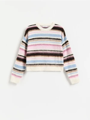 Reserved - Sweter w paski - wielobarwny