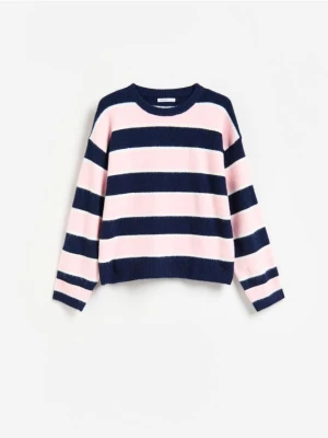 Reserved - Sweter w paski - wielobarwny