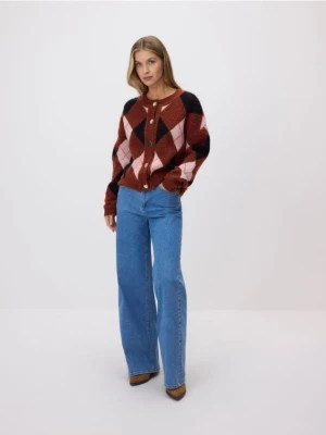 Reserved - Sweter w romby - wielobarwny