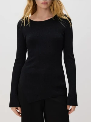 Zdjęcie produktu Reserved - Sweter z asymetrycznym dołem - czarny