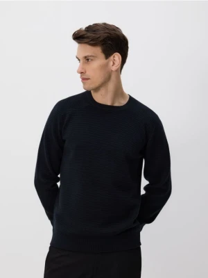 Reserved - Sweter z bawełną - czarny