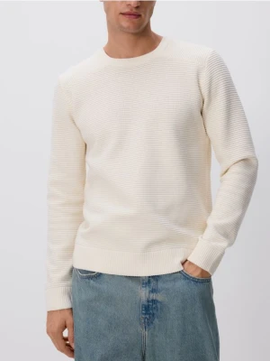 Reserved - Sweter z bawełną - złamana biel