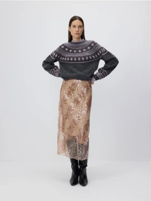 Reserved - Sweter z dodatkiem moheru - wielobarwny