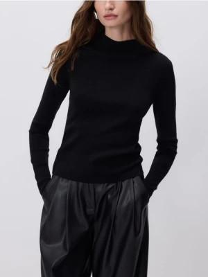 Reserved - Sweter z dodatkiem wełny - czarny