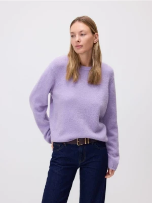 Reserved - Sweter z dodatkiem wełny - lawendowy