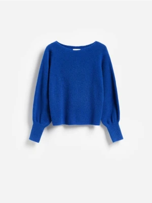 Reserved - Sweter z dodatkiem wełny - niebieski