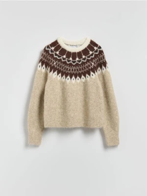 Reserved - Sweter z dodatkiem wełny - wielobarwny