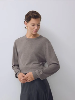 Reserved - Sweter z domieszką kaszmiru - beżowy