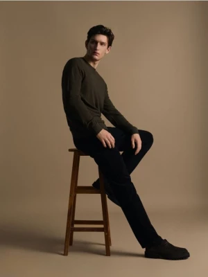 Reserved - Sweter z domieszką kaszmiru - zielony