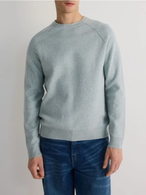 Reserved - Sweter z domieszką lnu - jasnoniebieski