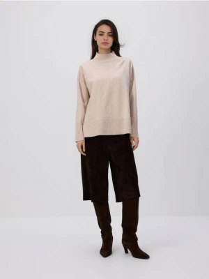 Reserved - Sweter z domieszką wełny - beżowy