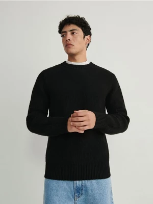 Reserved - Sweter z domieszką wełny - Czarny