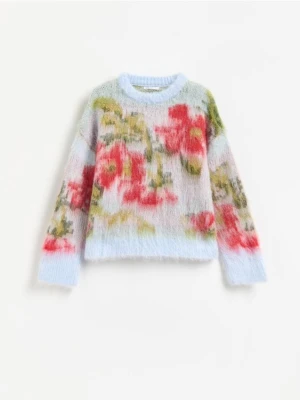 Reserved - Sweter z domieszką wełny - jasnoniebieski