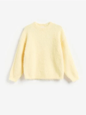Reserved - Sweter z domieszką wełny - jasnożółty