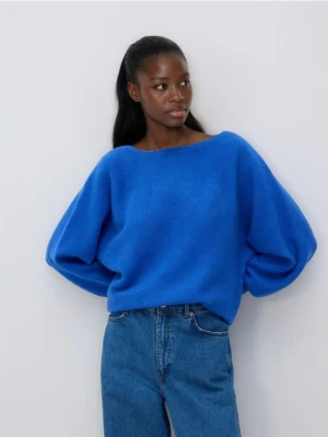 Reserved - Sweter z domieszką wełny - niebieski