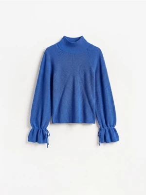 Reserved - Sweter z domieszką wełny - niebieski