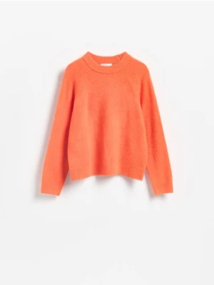 Reserved - Sweter z domieszką wełny - pomarańczowy