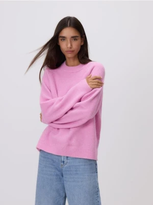 Reserved - Sweter z domieszką wełny - różowy