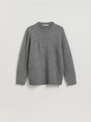 Reserved - Sweter z domieszką wełny - szary