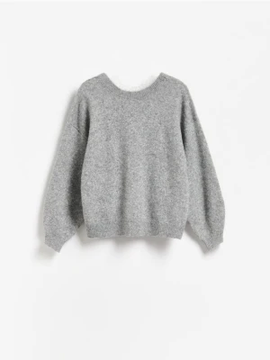 Reserved - Sweter z domieszką wełny - szary