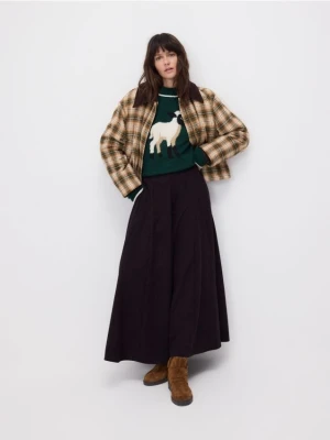 Reserved - Sweter z domieszką wełny - zielony