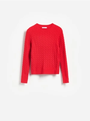 Reserved - Sweter z domieszką wiskozy - czerwony