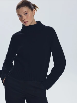 Reserved - Sweter z golfem - czarny