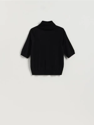 Reserved - Sweter z golfem - czarny