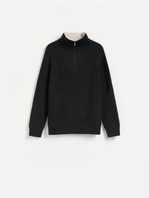 Reserved - Sweter z golfem - czarny