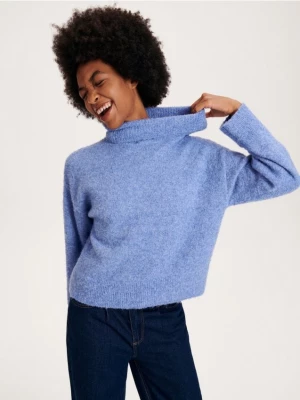 Reserved - Sweter z golfem - jasnoniebieski
