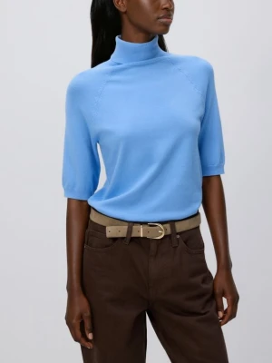 Reserved - Sweter z golfem - jasnoniebieski