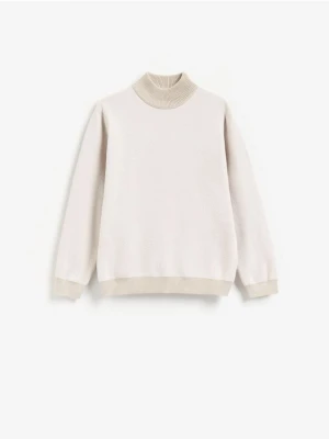 Reserved - Sweter z golfem - jasnoszary
