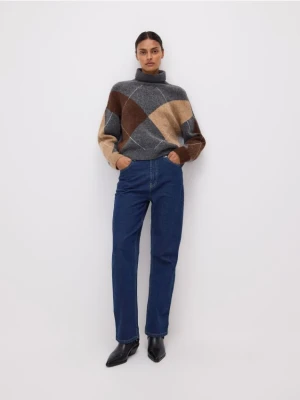 Reserved - Sweter z golfem - wielobarwny