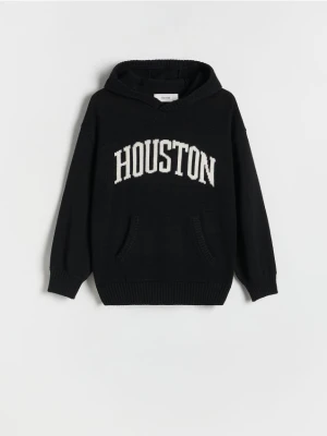 Reserved - Sweter z kapturem - czarny