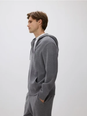 Reserved - Sweter z kapturem - szary